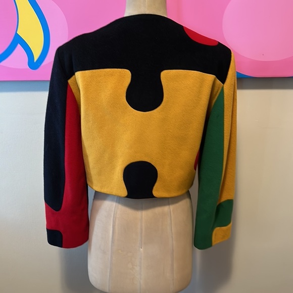 Moschino Cheap Chic Wool Puzzle Jacket Boxy - Picture 5 of 12